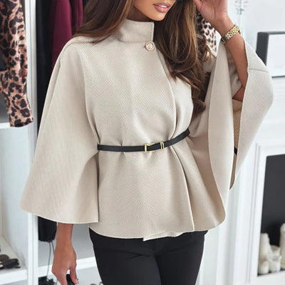 Top à cape ceinturée pour femmes | Warm