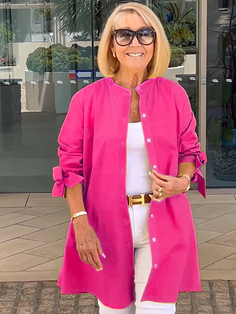 Tina™ | Veste Chemise Évasée en Coton