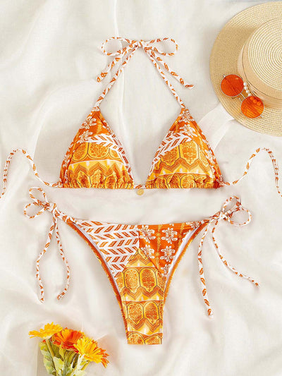 Maillot de Bain deux Pièces Dos nu pour Femmes