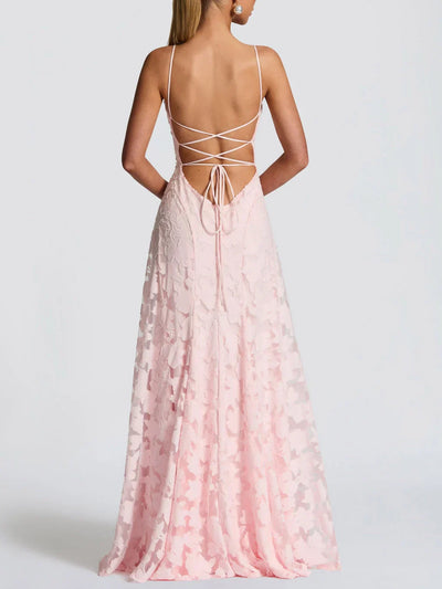 Rosaline™ | Robe longue en dentelle