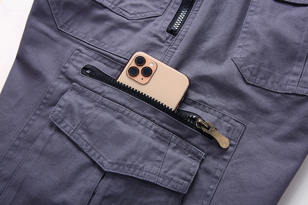 Short Cargo pour Hommes avec Poche Zippée