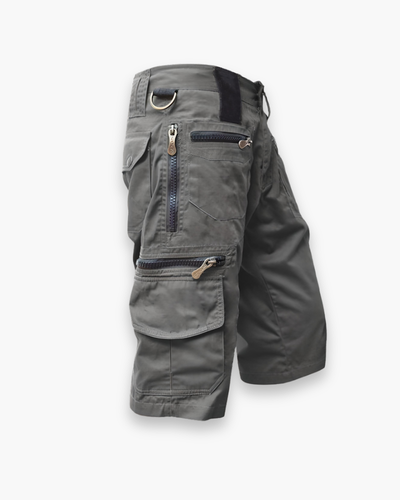 Short robuste cargo zippé pour homme | Résistant et stable