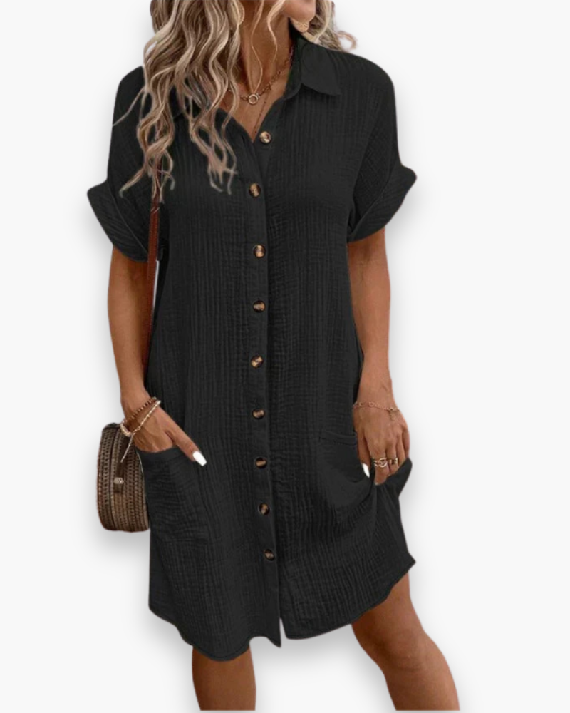 Robe polo boutonnée femme | Élégante et décontractée