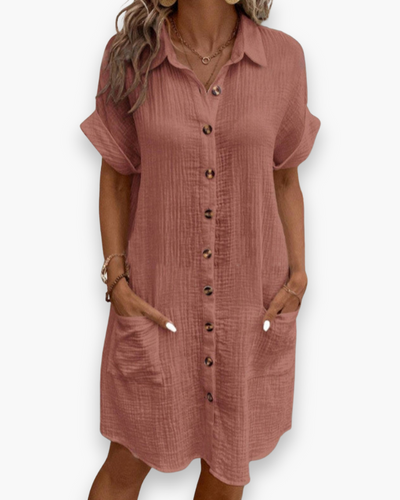 Robe polo boutonnée femme | Élégante et décontractée