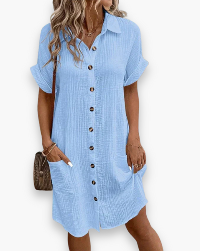 Robe polo boutonnée femme | Élégante et décontractée