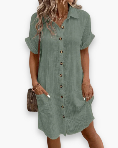 Robe polo boutonnée femme | Élégante et décontractée