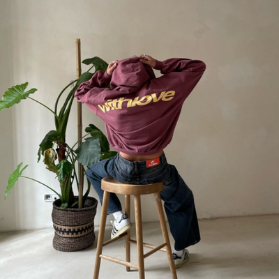 Sweat à capuche en coton mélangé pour femme | Oversize