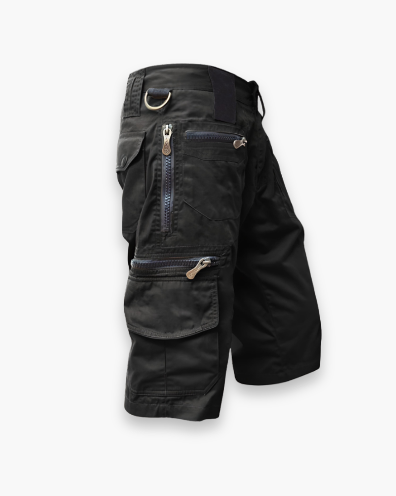 Short robuste cargo zippé pour homme | Résistant et stable