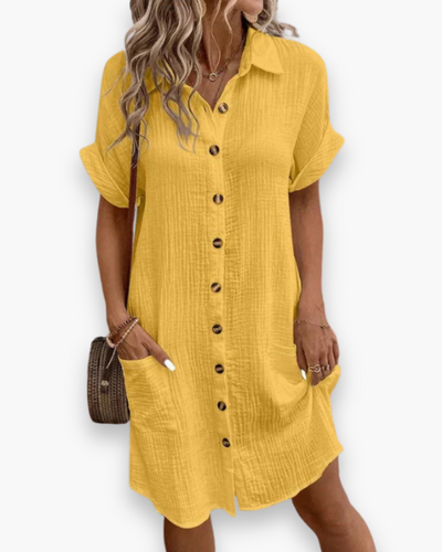 Robe polo boutonnée femme | Élégante et décontractée