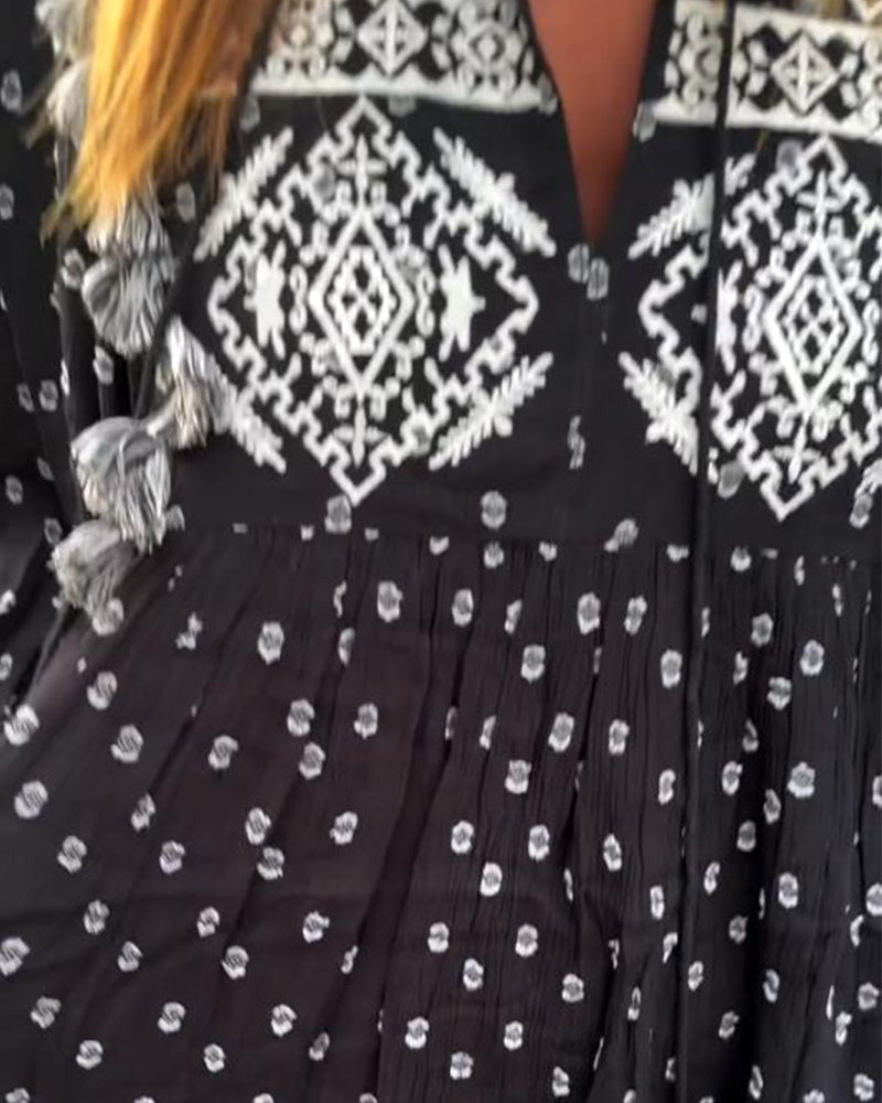 Robe Tendance Et Élégante Imprimée