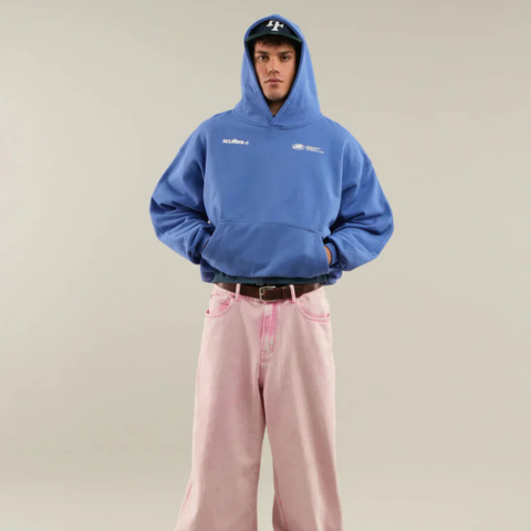 Sweat à capuche en coton mélangé pour femme | Oversize