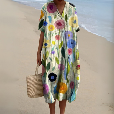 Sarah | Robe élégante avec imprimé floral