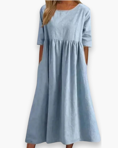 Robe Midi Confortable pour Femme | Élégant