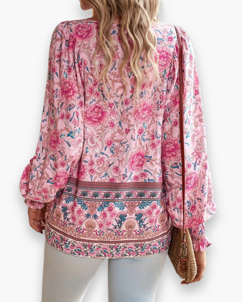 Top fleuri léger femme | Haut d'été