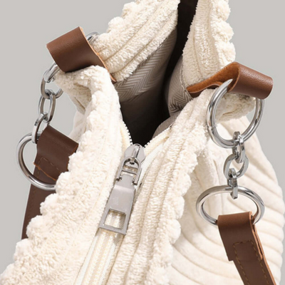 Sac élégant en velours pour femme | Sac à bandoulière