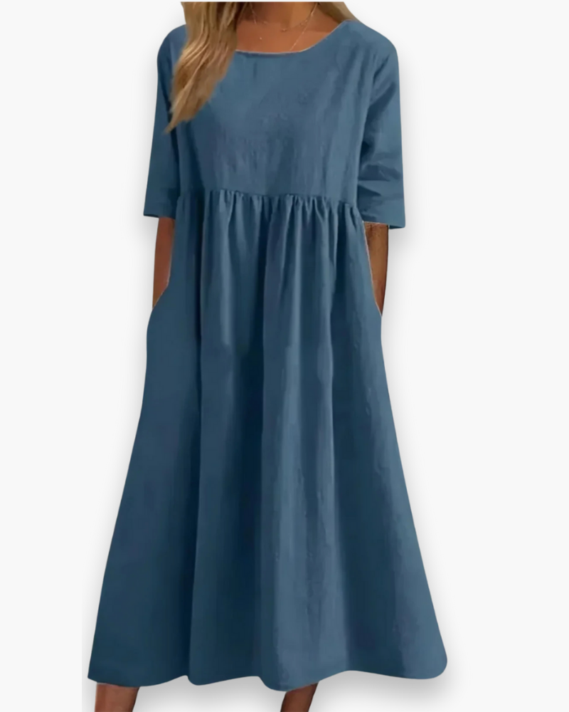 Robe Midi Confortable pour Femme | Élégant