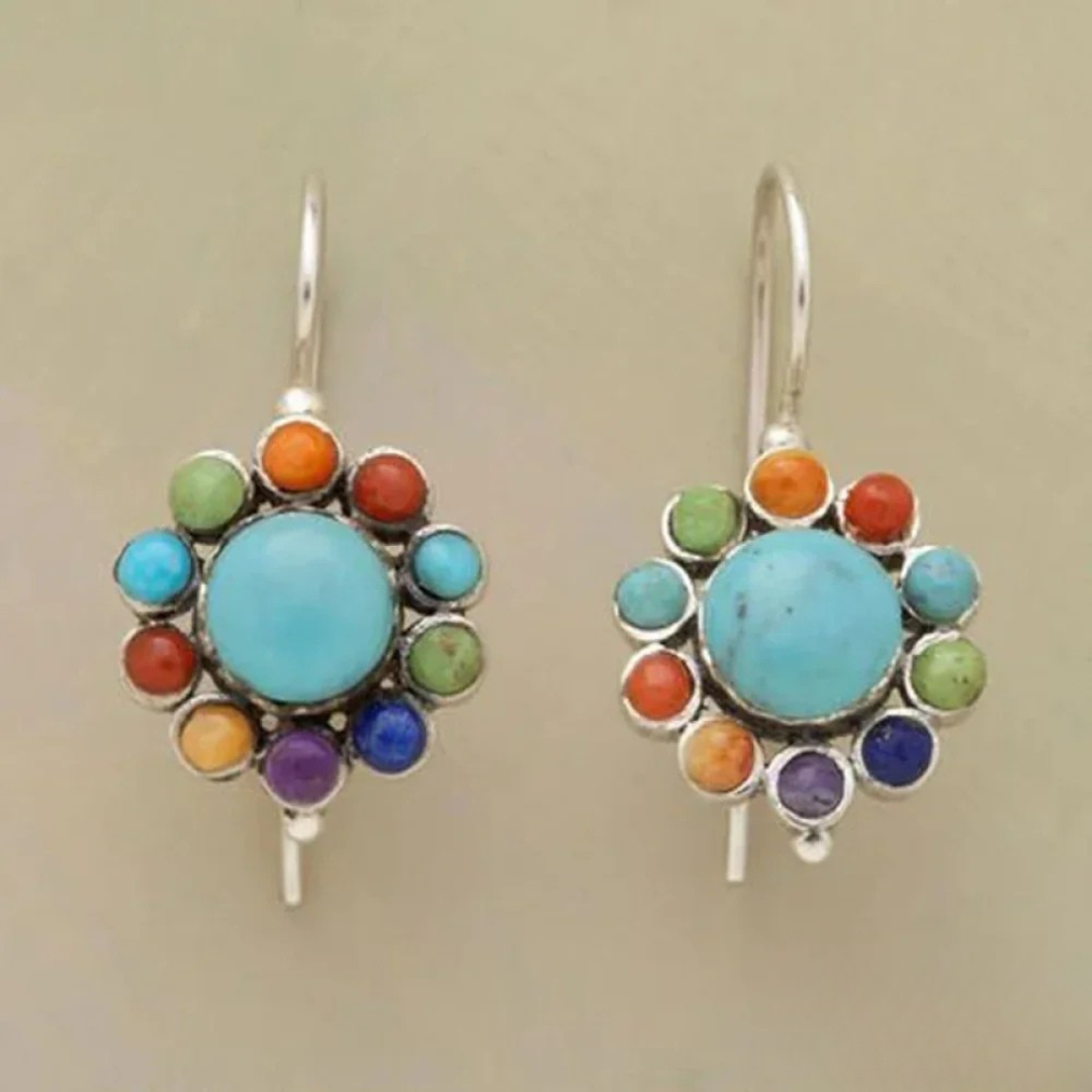 Sana™ | Boucles rondes turquoise