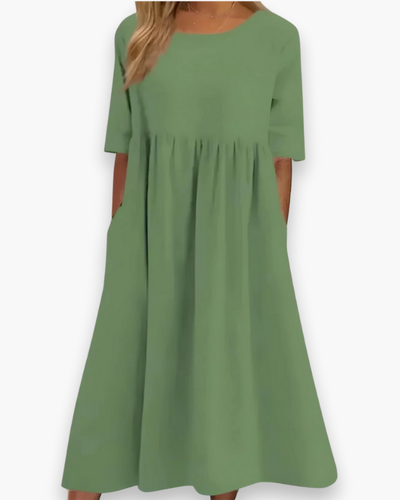 Robe Midi Confortable pour Femme | Élégant