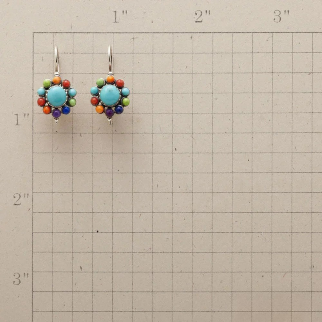 Sana™ | Boucles rondes turquoise