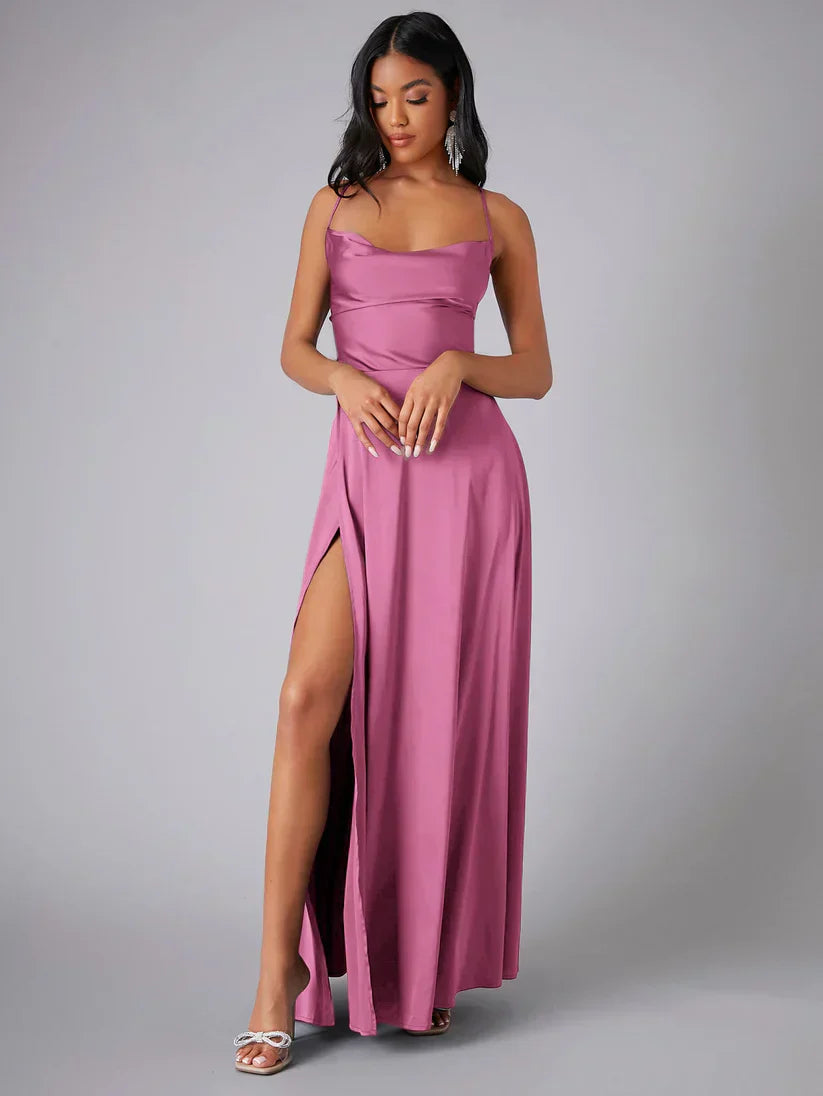 Robe Longue pour Femmes avec dos Croisé