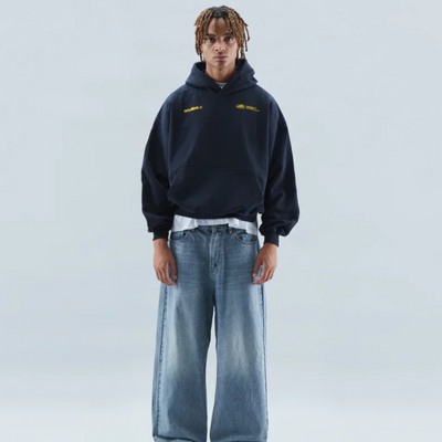 Sweat à capuche en coton mélangé pour femme | Oversize