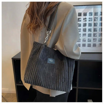Sac Fourre-tout en Velours pour Femmes
