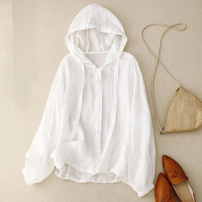 SWEAT À CAPUCHE EN LIN RADA