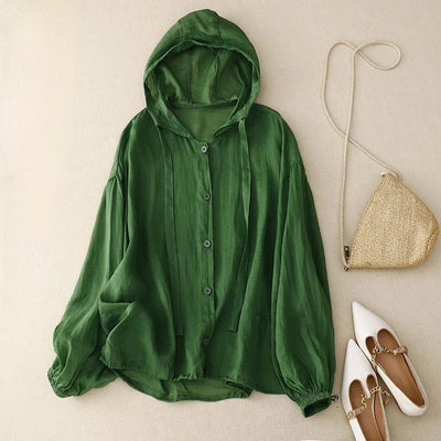 SWEAT À CAPUCHE EN LIN RADA