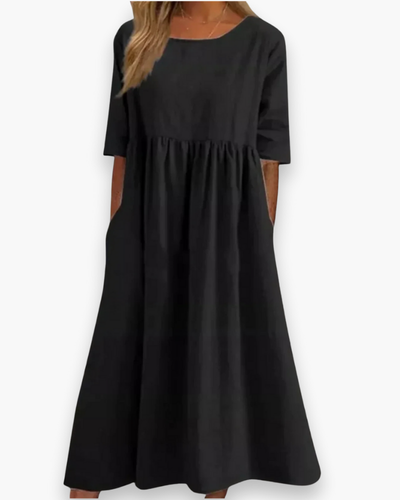 Robe Midi Confortable pour Femme | Élégant