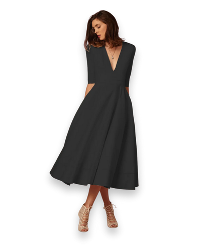 Robe midi élégante pour femme | Souple et flatteuse