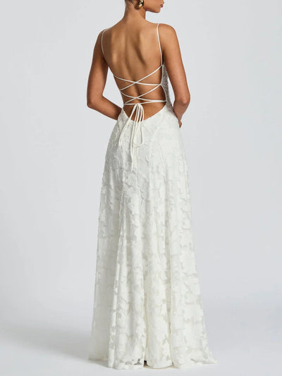 Rosaline™ | Robe longue en dentelle