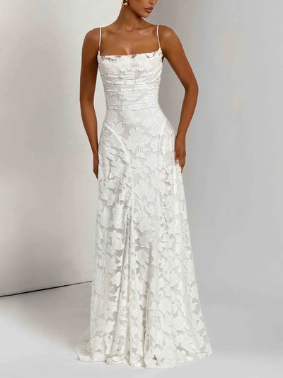 Rosaline™ | Robe longue en dentelle