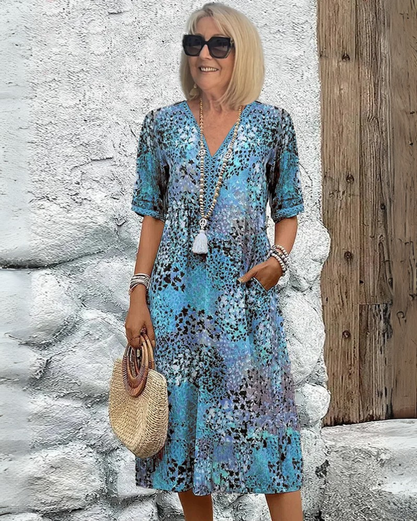 SKYE - ROBE MI-LONGUE VIBRANTE