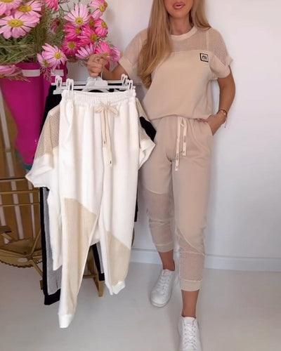 Set Décontracté Mode Imprimé Deux-Pièces