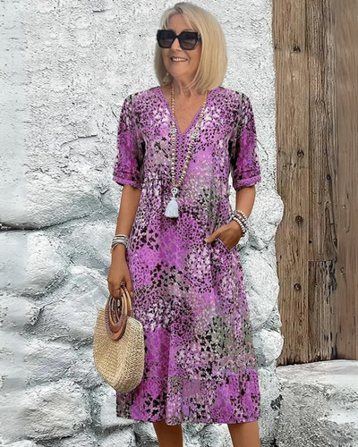 SKYE - ROBE MI-LONGUE VIBRANTE