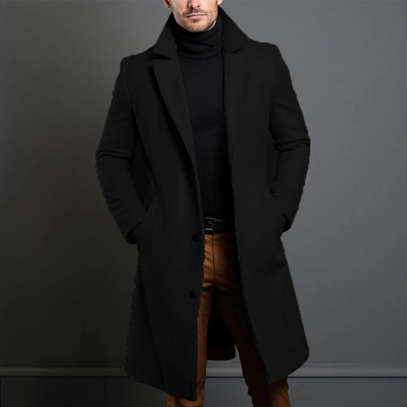 Trench avec des poches pour homme | hiver
