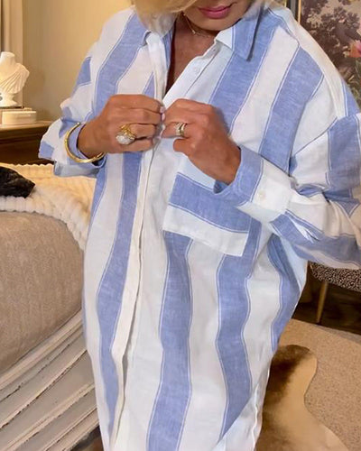 Shirt Col V Style Imprimé