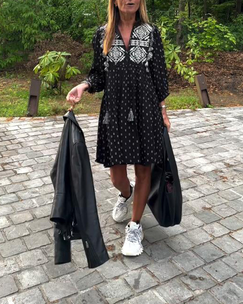 Robe Tendance Et Élégante Imprimée