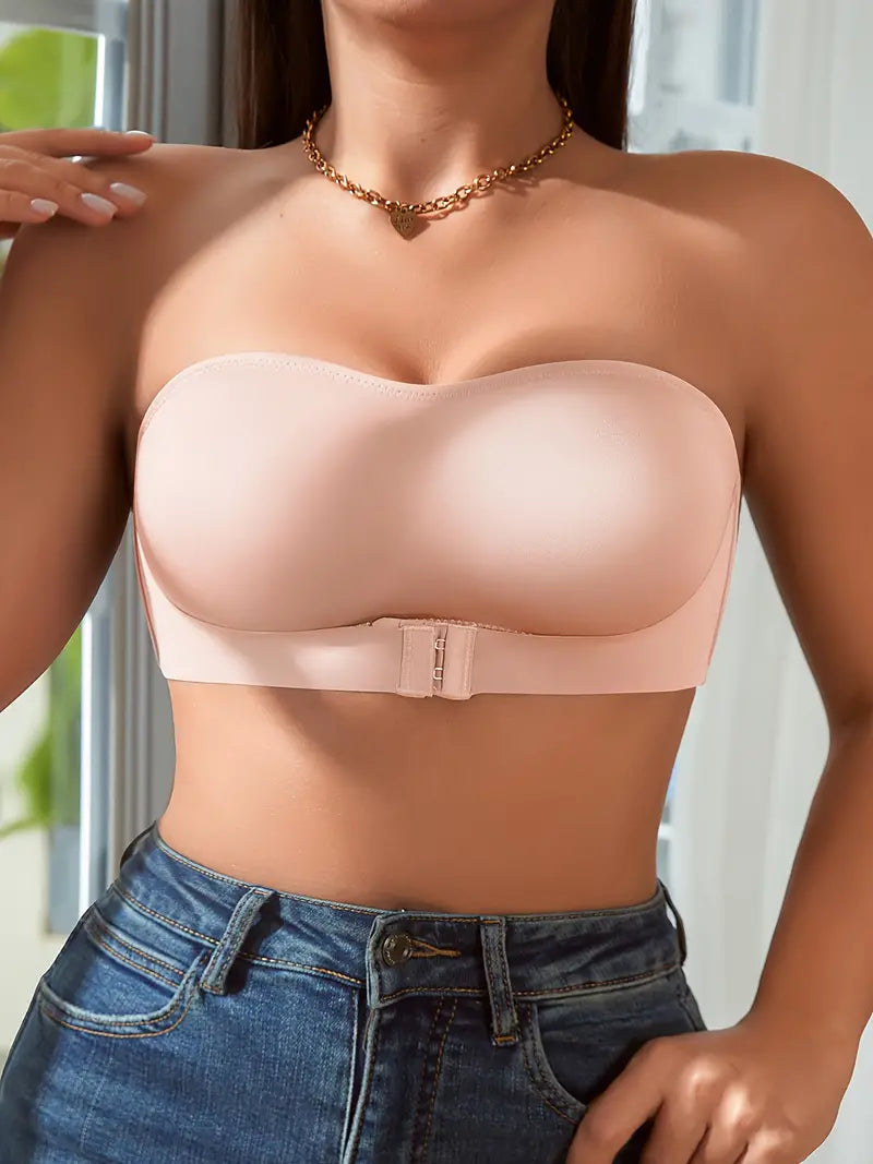 Soutien-gorge sans bretelles à boucle frontale pour femmes - Tiera