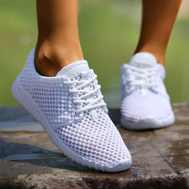 Slip-On-Wanderschuhe, rutschfeste Laufschuhe, atmungsaktive, leichte Turnschuhe