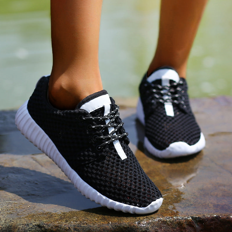 Slip-On-Wanderschuhe, rutschfeste Laufschuhe, atmungsaktive, leichte Turnschuhe