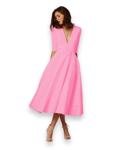 Robe midi élégante pour femme | Souple et flatteuse