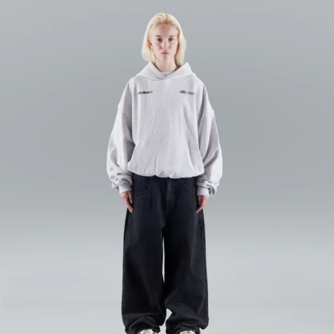 Sweat à capuche en coton mélangé pour femme | Oversize