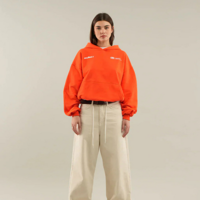 Sweat à capuche en coton mélangé pour femme | Oversize