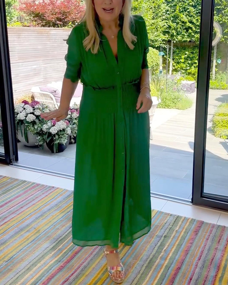 Robe Taille Chiffon Double Coupe A