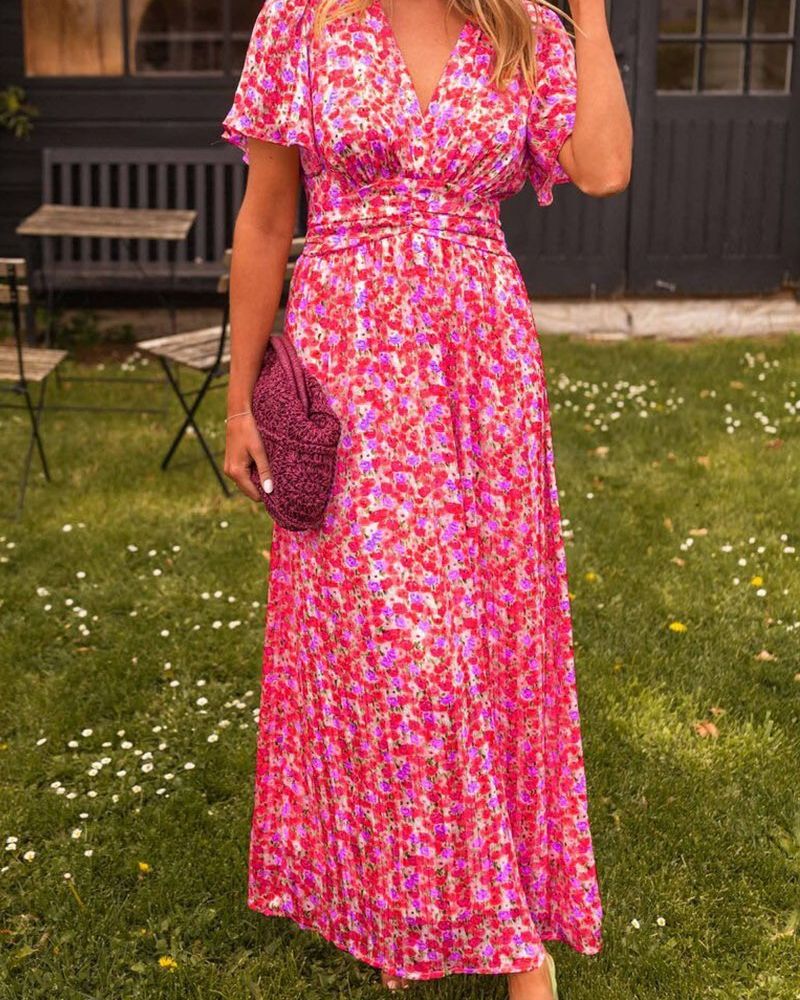 SEVILLA – Robe Longue Femme à Col en V