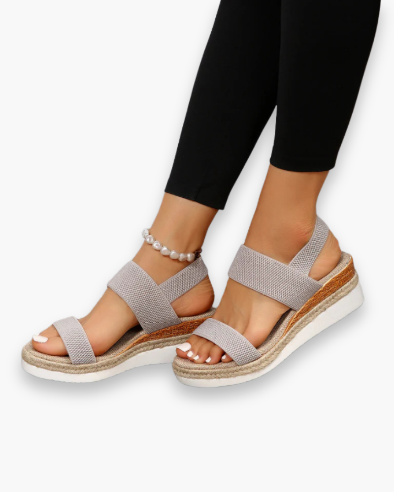 Sandales compensées confort femme | élégant