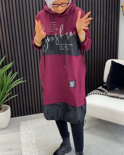 SEMBA - ROBE À CAPUCHE DÉCONTRACTÉE