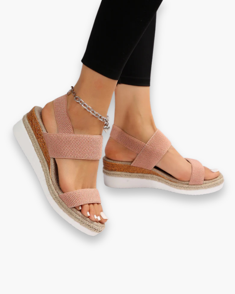 Sandales compensées confort femme | élégant