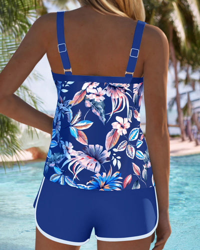Tankini U-Ringad Sans Manches Imprimé